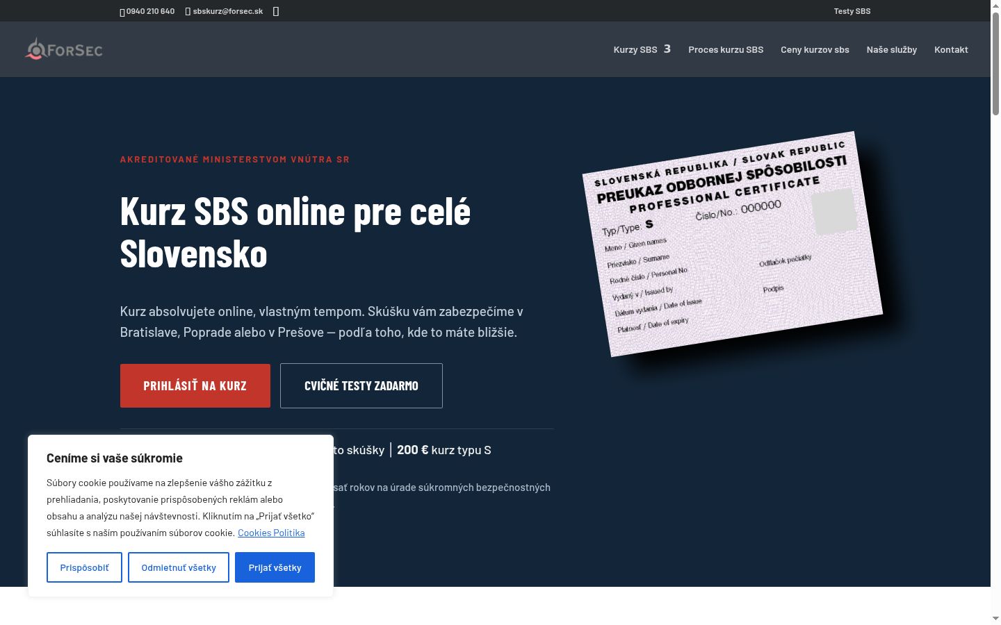 Capture d'écran de la bannière de consentement affichée avant toute interaction