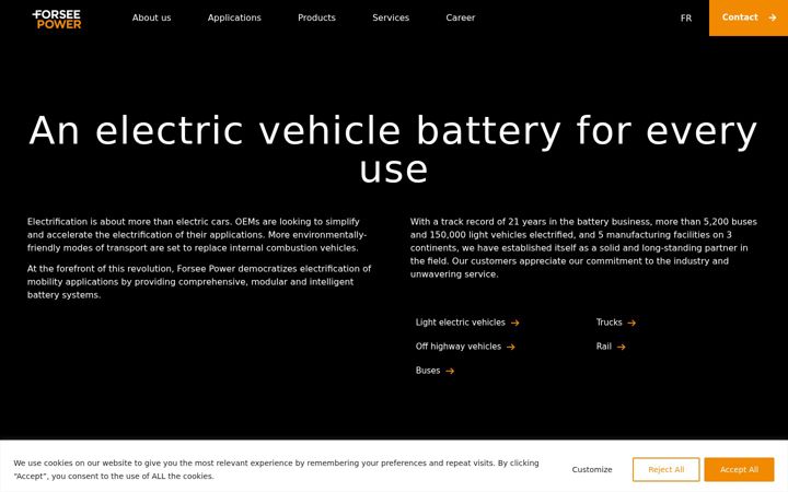 Screenshot of forseepower.com