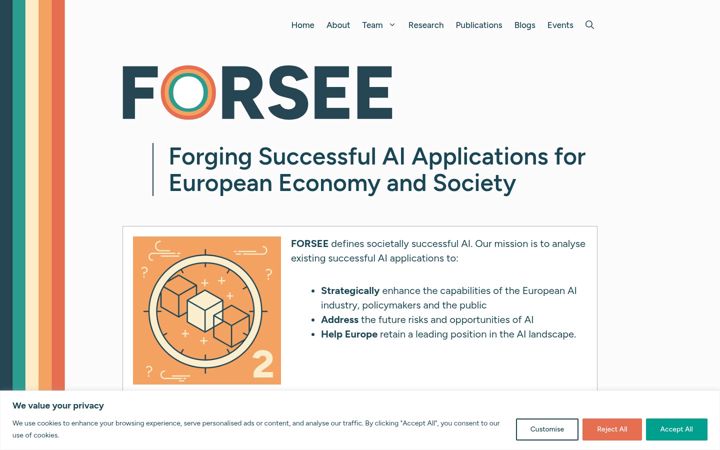 Screenshot of forseeproject.eu