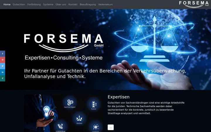 Screenshot of forsema.de
