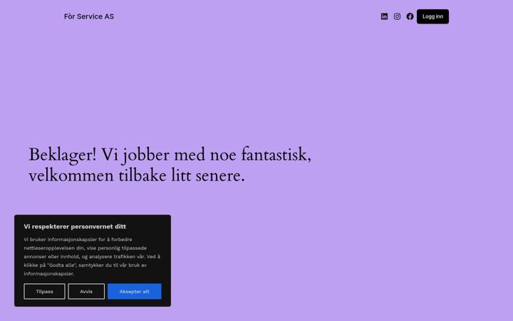 Screenshot of forservice.no