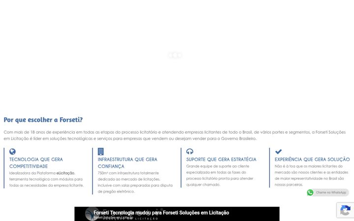 Екранна снимка на forseti.com.br