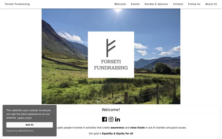 Screenshot of forsetifundraising.org