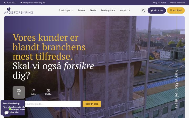 Screenshot of forsikringsmagasinet.dk