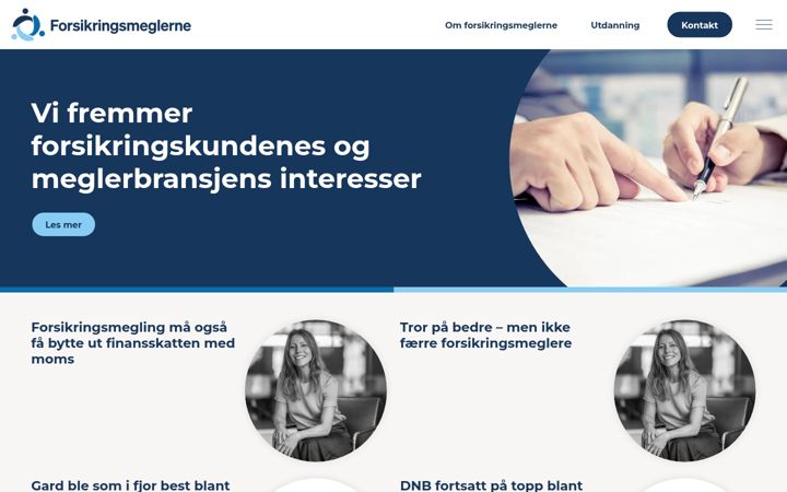 Screenshot of forsikringsmeglerne.no