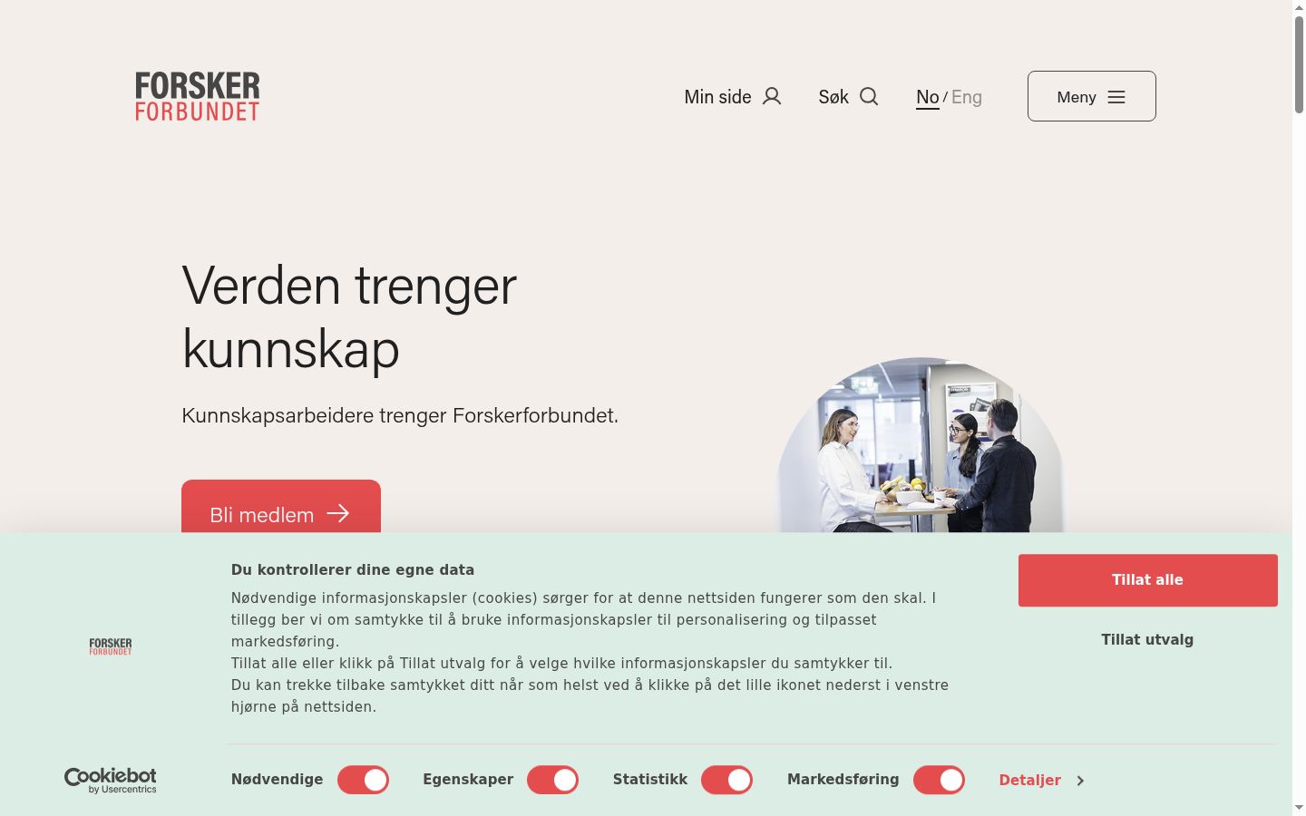 Screenshot tal-banner tal-kunsens muri qabel kwalunkwe interazzjoni