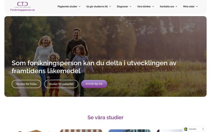 Skjámynd af forskningsperson.se
