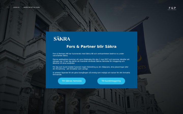 Screenshot of forspartners.se