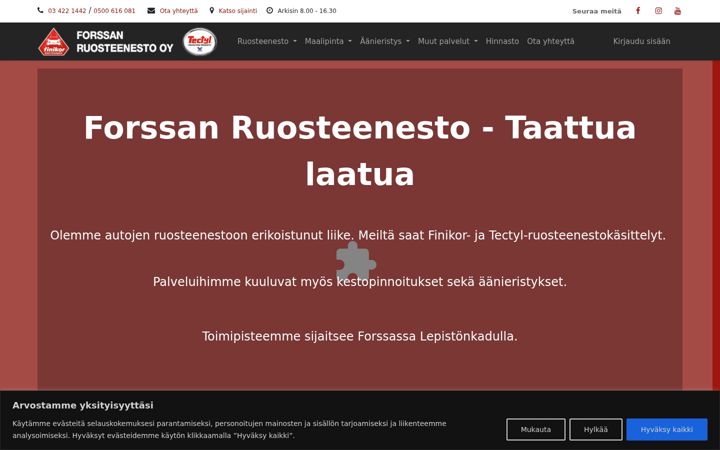 Screenshot of forssanruosteenesto.fi