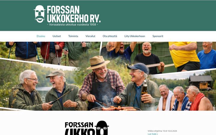 Screenshot of forssanukkokerho.fi