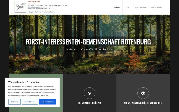 Screenshot ta' forst-ig.de