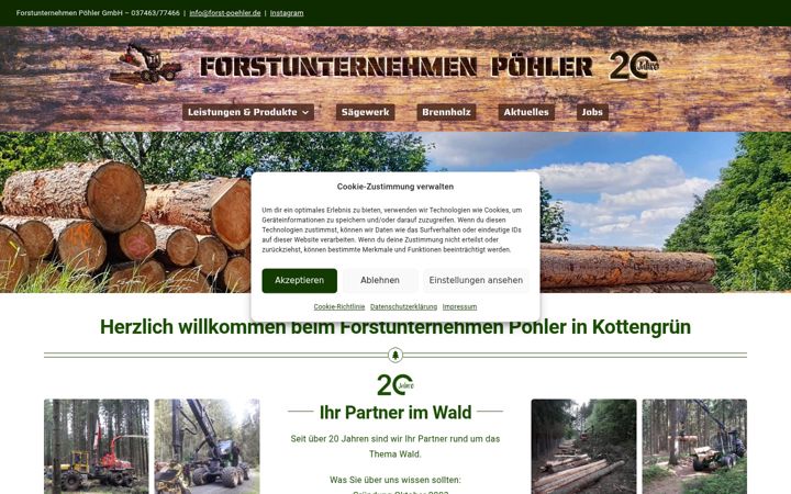 Screenshot of forst-poehler.de