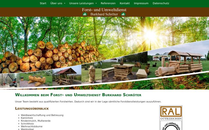 Screenshot of forst-umweltdienst.de