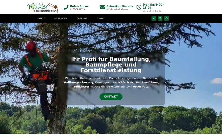 Screenshot of forst-winkler.de