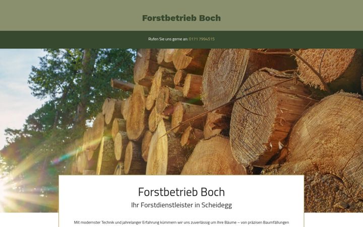 Screenshot of forstbetrieb-boch.de
