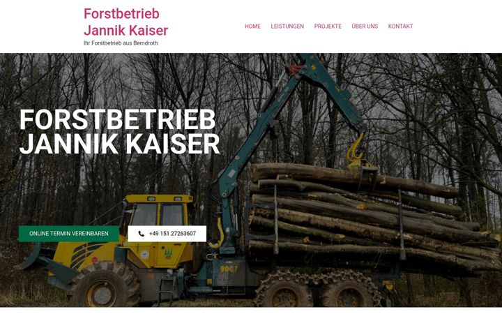 Screenshot of forstbetrieb-jk.de