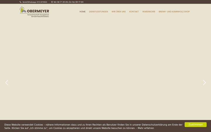 Screenshot ta' forstbetrieb-obermeyer.de