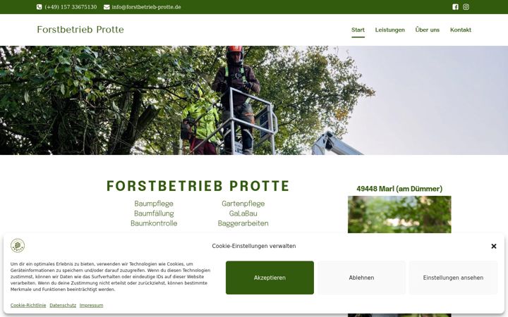 Screenshot of forstbetrieb-protte.de