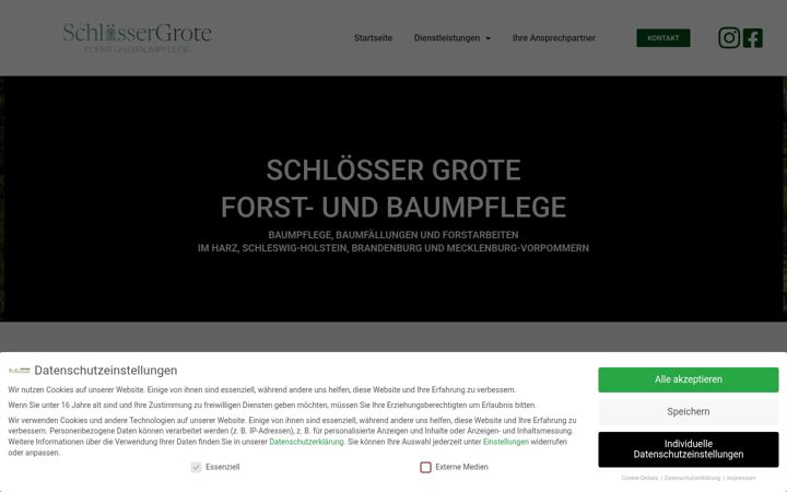 Screenshot ta' forstbetriebmueller.de