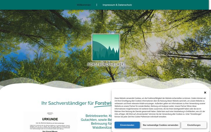 Screenshot of forstbuero-meurer.de