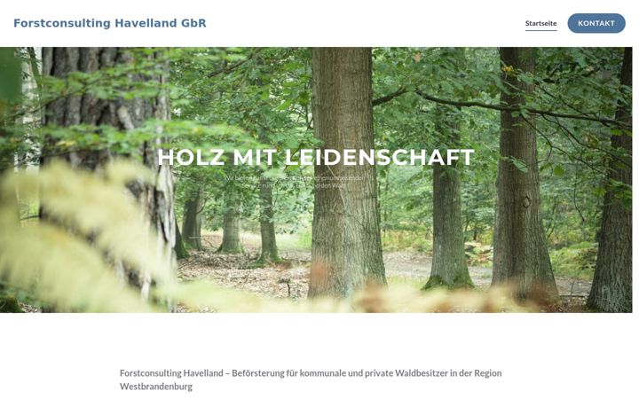 Screenshot ta' forstconsulting-havelland.de