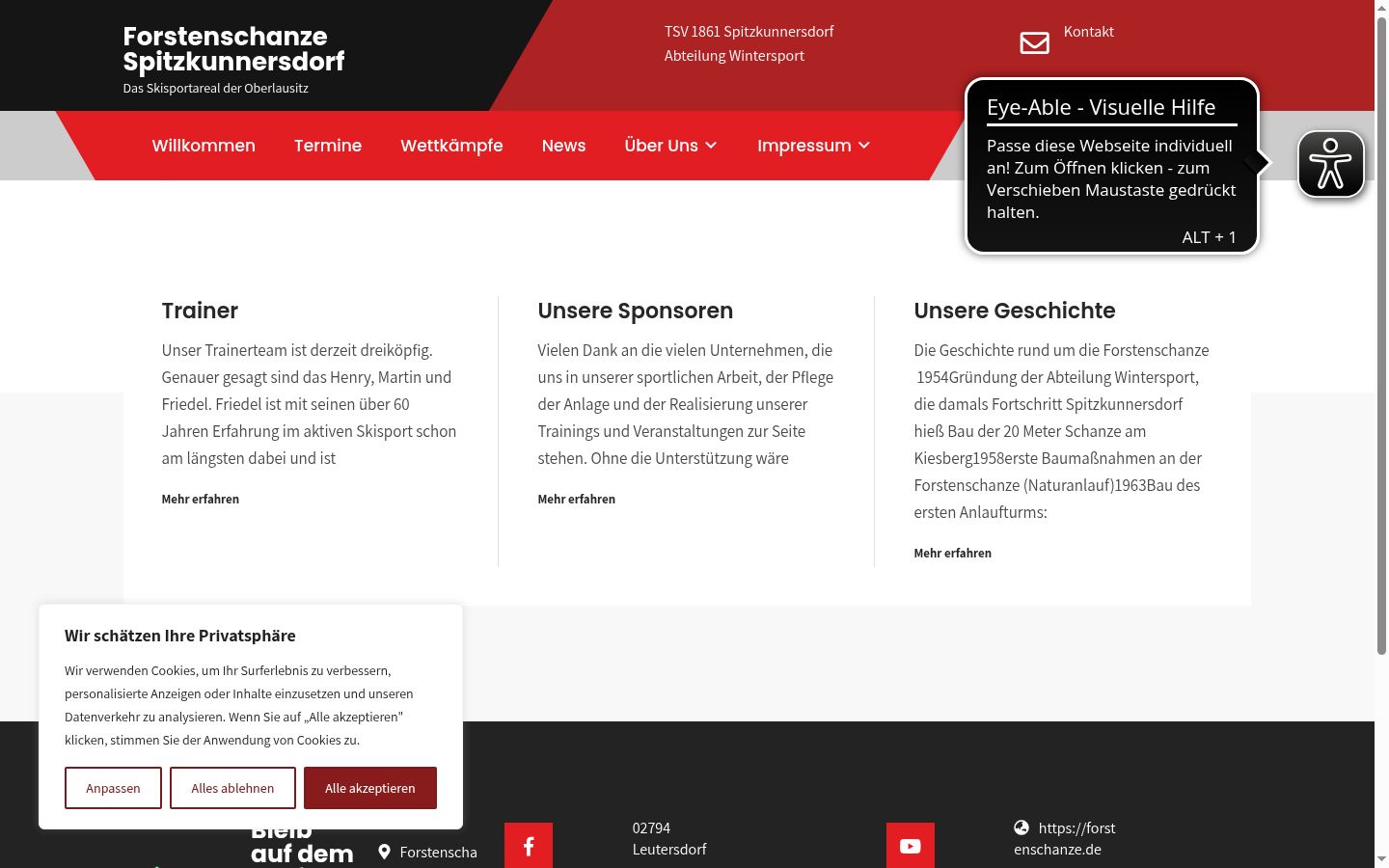 Screenshot tal-banner tal-kunsens muri qabel kwalunkwe interazzjoni