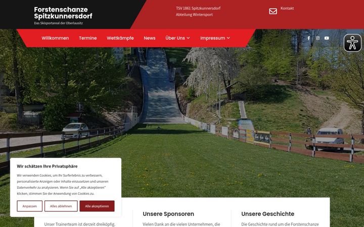 Screenshot of forstenschanze.de