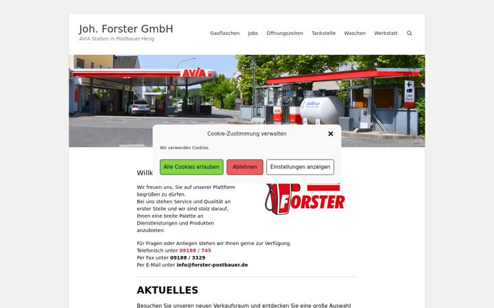Screenshot of forster-postbauer.de