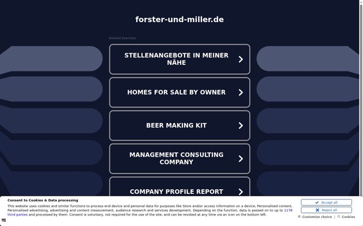 Screenshot of forster-und-miller.de