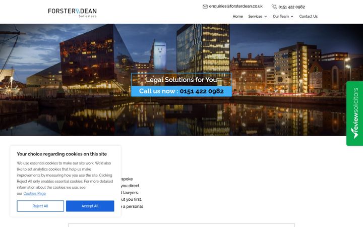 Screenshot of forsterdean.co.uk