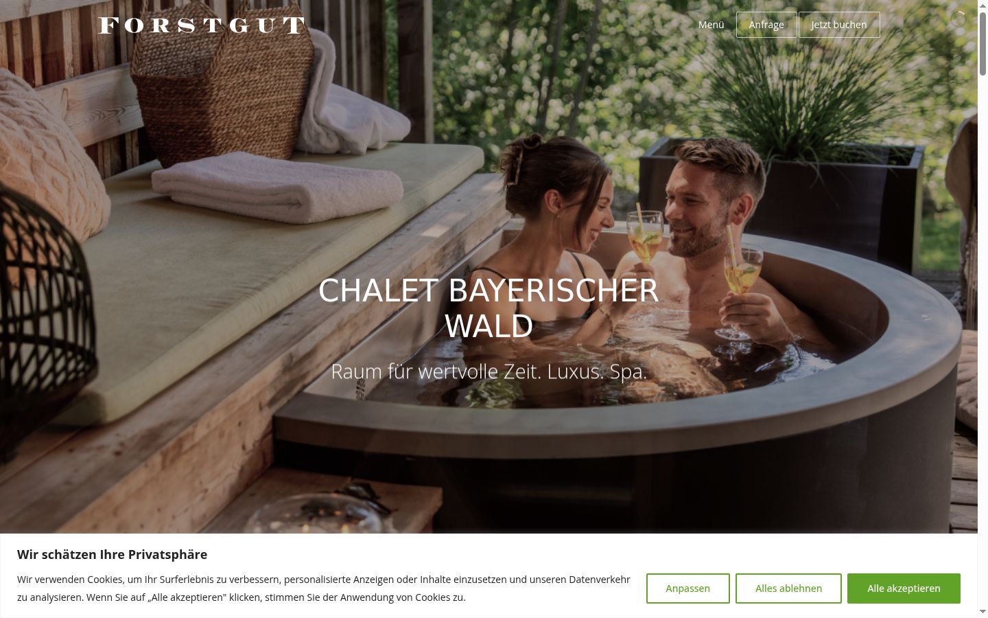 Capture d'écran de la bannière de consentement affichée avant toute interaction
