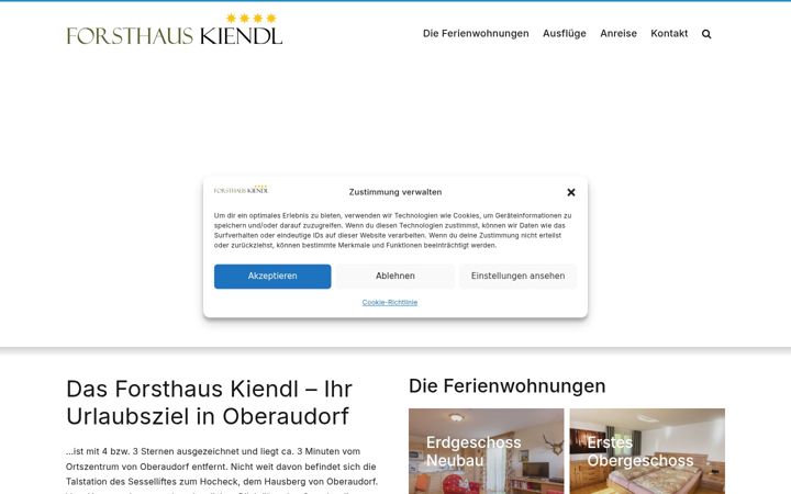 Screenshot ta' forsthaus-kiendl.de