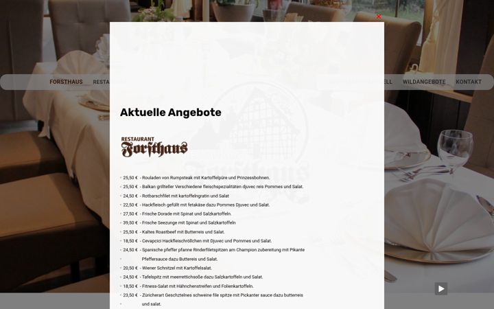 Screenshot ta' forsthaus-muelheim.de