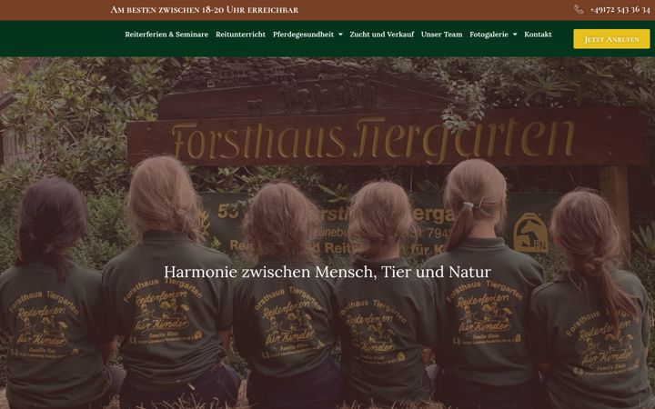 Screenshot ta' forsthaus-tiergarten.de
