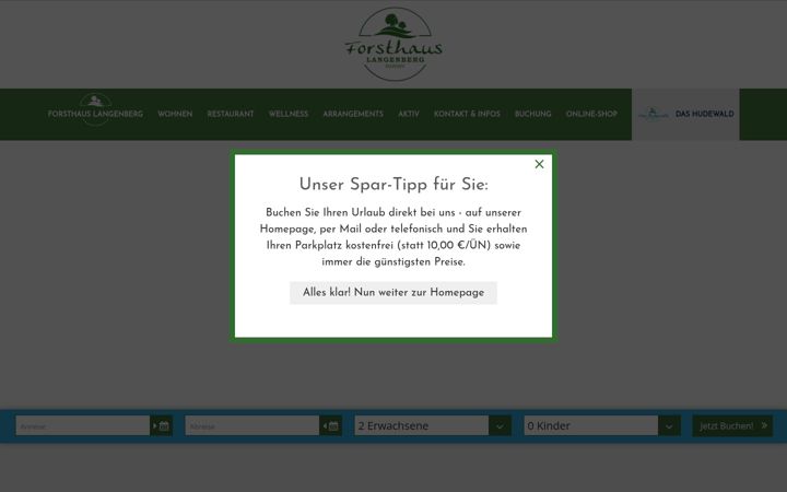 Screenshot ta' forsthauslangenberg.de