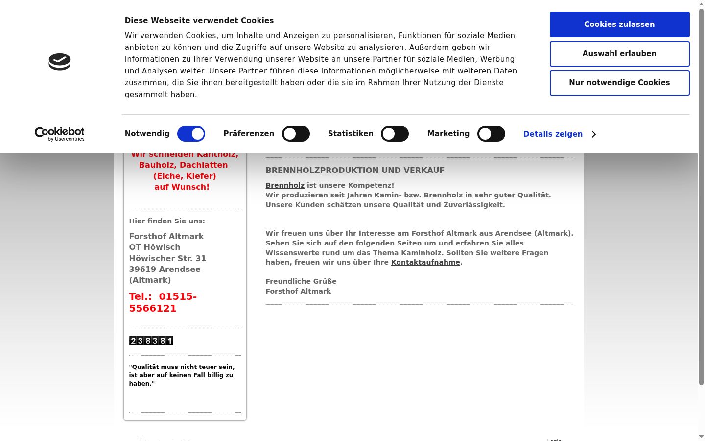 Screenshot tal-banner tal-kunsens muri qabel kwalunkwe interazzjoni