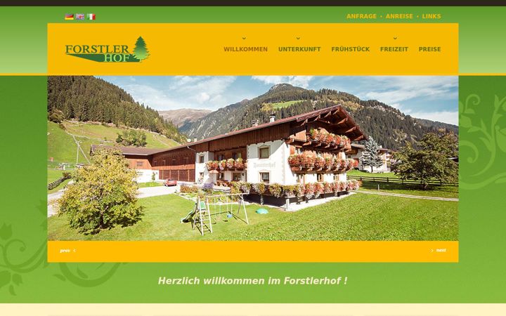Screenshot of forstlerhof.at