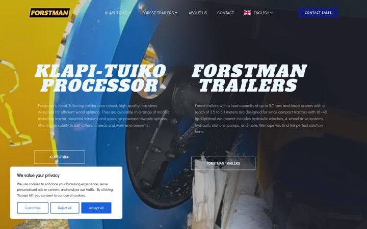 Screenshot of forstman.ee