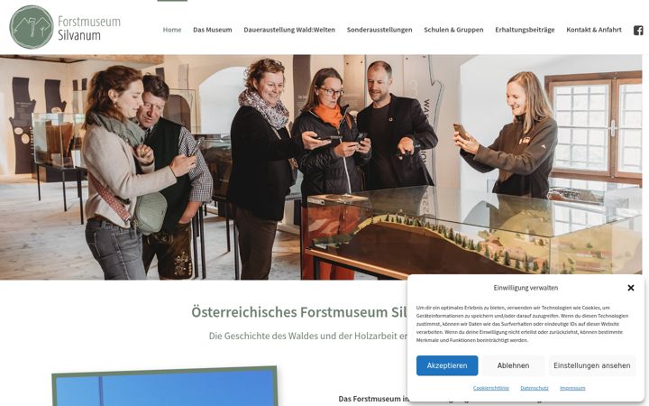 Screenshot of forstmuseum.at