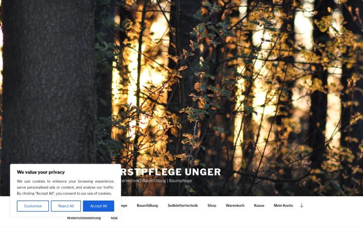 Screenshot ta' forstpflege24.de
