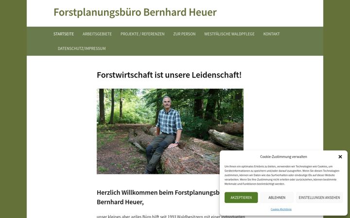 Screenshot ta' forstplanung-heuer.de