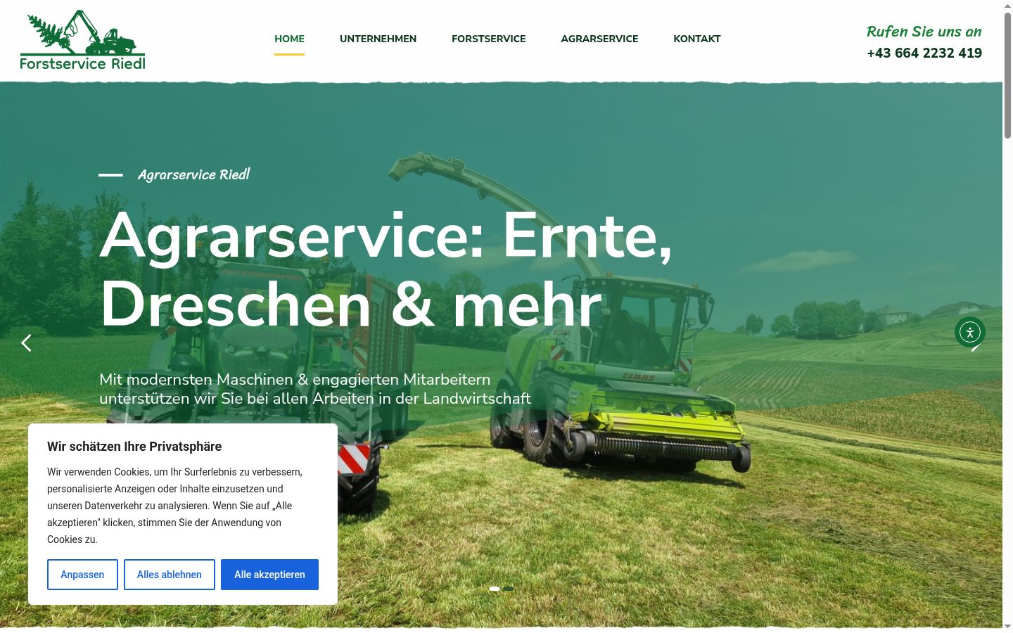 Screenshot tal-banner tal-kunsens muri qabel kwalunkwe interazzjoni