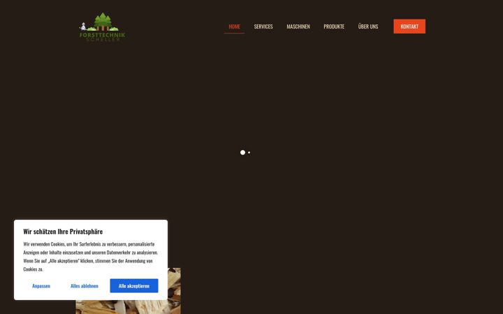 Screenshot ta' forsttechnik-scheller.de