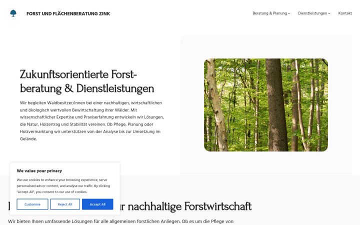 Screenshot of forstundflaechenberatung.de