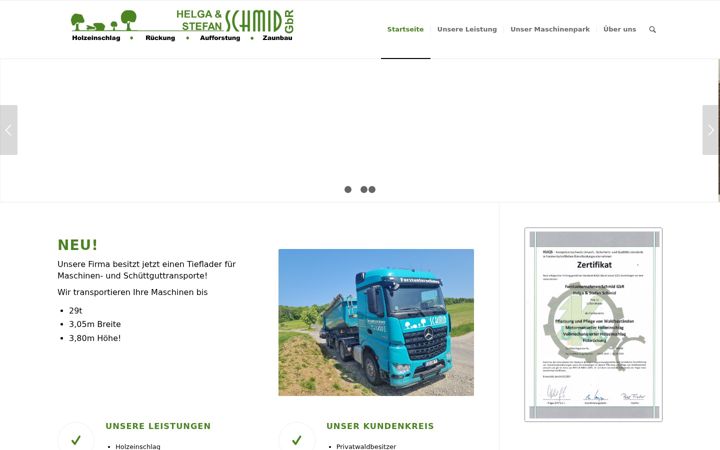 Screenshot of forstunternehmen-schmid.de