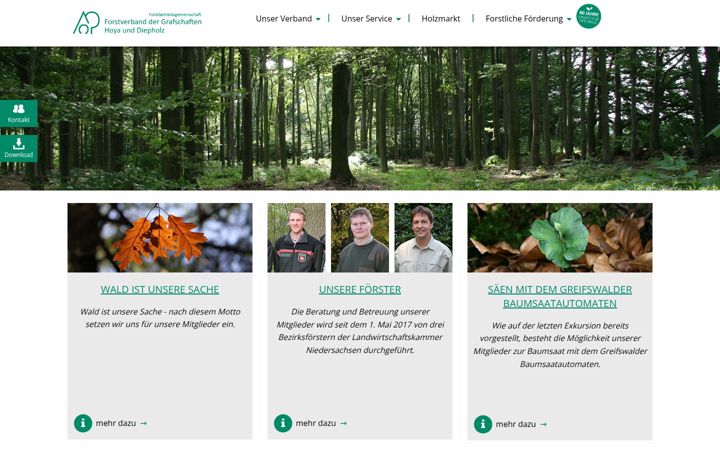 Screenshot of forstverband-hoya.de
