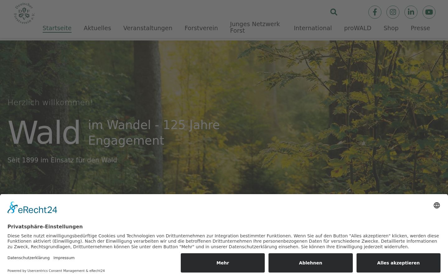 Screenshot tal-banner tal-kunsens muri qabel kwalunkwe interazzjoni