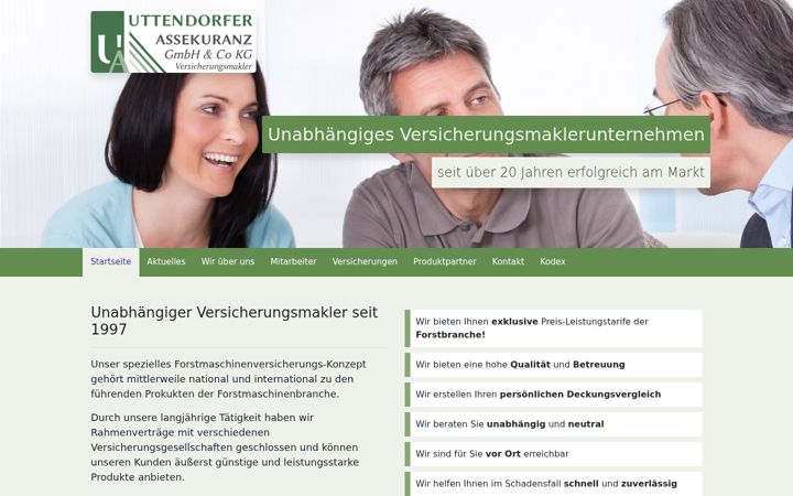 Snímek obrazovky forstversicherungen.de