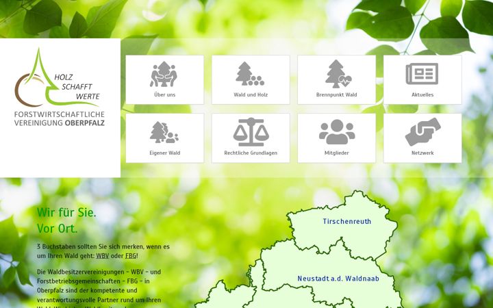 Screenshot ta' forstwirtschaftliche-vereinigung-oberpfalz.de
