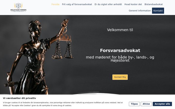Screenshot of forsvarere.dk